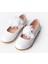 Beyaz Tül Çiçekli Kız Çocuk Ayakkabı 1