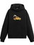 Kahve Araba Baskılı Minimal Hoodie 1