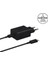 Samsung Uyumlu 45W Type-C Süper Hızlı Şarj Cihazı (Siyah) 5