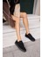 Jolanta Kadn Vizon Gercek Suet Cırtlı Sneaker 6