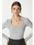 Kadın Anita Tok Doku Pamuklu Fittili Grimelanj Basic Bluz 1