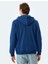 Kapşonlu Pamuk Karışımlı Şardonlu Basic Yarım Fermuarlı Sweatshirt 4