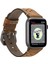Apple Watch Uyumlu Deri Kordon Vigo 42-44-45MM G19 Taba 1