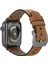 Apple Watch Uyumlu Deri Kordon Vigo 42-44-45MM G19 Taba 2