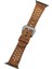 Apple Watch Uyumlu Deri Kordon Vigo 42-44-45MM G19 Taba 3