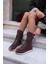 Carmira Kadin Kahve Gercek Suet Boksor Sneaker Bot 6