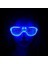 Mavi LED Işıklı Parti Gözlüğü - Neon 3 Modlu 2