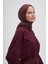 Kızıl Kahve Carell Simetrik Jakar Italyan Ipekli Şal 1