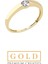 Sarı Altın Sertifikalı Premium Created Taşlı Tektaş Yüzük 1