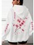 Büyük Beden Özel Tasarım Kapüşonlu Şakura Sırt Baskılı Japon Stil Kadın Sweatshırt 1