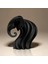 Modern Dalgalı Fil Heykeli (11 Cm) | Minimalist Ev Dekorasyonu | Pla Malzeme.3d Baskı 1