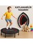 102CM Katlanabilir Trambolin – Taşınabilir Egzersiz Kırmızı Trambolini 1