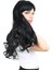 Kahküllü Uzun Dalgalı Fiber Sentetik Peruk / Siyah 3