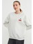 3 Iplik Kiraz Baskılı Oversize Sweatshirt 1