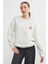 3 Iplik Kiraz Baskılı Oversize Sweatshirt 3
