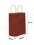 Bordo Kraft Çanta Orta Boy 25X12X31 cm 25 Adet 1