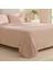 Teora %100 Pamuk Dantelli Çift Kişilik Nevresım Takımı Pudra 2