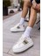 Zanıolo Kadın Beyaz Taş Detay Sneaker 3