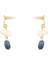 Altın - Beyaz - Mavi Küpe Nora Earrings 1