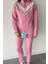 Kadın Dik Yaka Yarım Fermuarlı Sweat Pantolon Ikili Takım P-00018875 1
