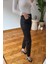 Kaplamalı Boyfit Jean- Siyah 8