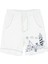 Organik Kanvas Beyaz Baharlık Erkek Çocuk Şort 3
