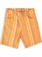 Çizgili Turuncu Yazlık Erkek Çocuk Bermuda Şort 2