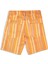 Çizgili Turuncu Yazlık Erkek Çocuk Bermuda Şort 4