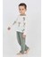 Erkek Çocuk Palmiye Baskılı Pijama Takım 4