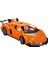 1:18 Ölçek USB Şarjlı Işıklı Fonksiyonel Turuncu Lambo Oyuncak Araç 3