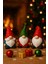 3 Lü Set Noel Cüceleri El Boyama Biblo 13 cm – Premium Yılbaşı Dekor Koleksiyonluk Hediye 1