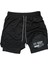 Hızlı Kuruyan 2 In 1 Yetişkin Unisex Spor Fit Body Baskılı Taytlı Şort Fitness Gym Antrenman Halı 1