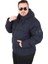 Erkek Büyük Beden Kapüşonlu Mont Lusso 2505 Lacıvert 1