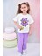 Kız Çocuk Papatya Baskılı Bisiklet Yaka 4/12 yaş Garson Takımı 4
