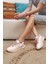 Fabiana Kadın Beyaz Pudra Seffaf Airtaban Detay Sneakers 1