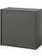 Vıhals Sürgü Kapaklı Dolap Koyu Gri 95 x 47 x 90 cm 1
