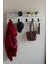 Raflı 5 Askılı Portmanto Duvar Askılığı, Elbise Askılığı, Modern Tasarım Organizer Askılık 2