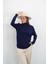 Yarım Balıkçı Yaka Triko-Lacivert 7