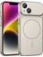 iPhone 13 Kılıf Sah M-Safe Şarj Özellikli Kamera Korumalı Formen Kapak - Gri 1