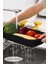 Sürgülü Ayarlanabilir Pratik Lavabo Süzgeci, Uzun Kısa Ayarlı Evye, Meyve Sebze Salata Yıkama Siyah 5