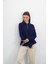 Polo Yaka Düğmeli Triko-Lacivert 10