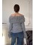 Madonna Yaka Püsküllü Kazak Gri 6