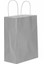 Gümüş Kraft Çanta Orta Boy 25X12X31 cm 25 Adet 2