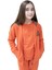 Reborn Fermuarlı Kapüşonlu Turuncu Kışlık Kız Çocuk Ceket 1