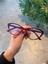 Carat Cat Eye Bordo 46 Ekartman Küçük Cat Eye Gözlük Camı Değişir 2