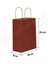 Bordo Kraft Çanta Küçük Boy 18X8X24 cm 25 Adet 1