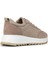 Kadın Hakiki Süet Vizon Rengi Sneaker Ayakkabı - N0915ZVZNC01 2