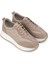 Kadın Hakiki Süet Vizon Rengi Sneaker Ayakkabı - N0915ZVZNC01 4