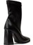 Kadın Siyah Fermuarlı Topuklu Bot - H1503ZSYHC01 2