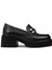 Kadın Hakiki Deri Siyah Platform Makosen - 82412ZSYHC01 1